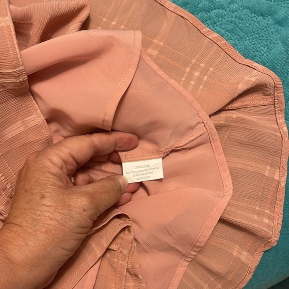 Saints and Secrets women’s M BLUSH COLOR ruffles and‎ shorts Romper NWT. Belted - Picture 13 of 14